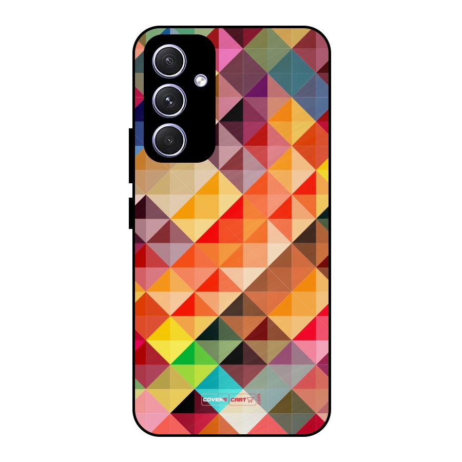 Colorful Cubes Metal Back Case for Galaxy A54