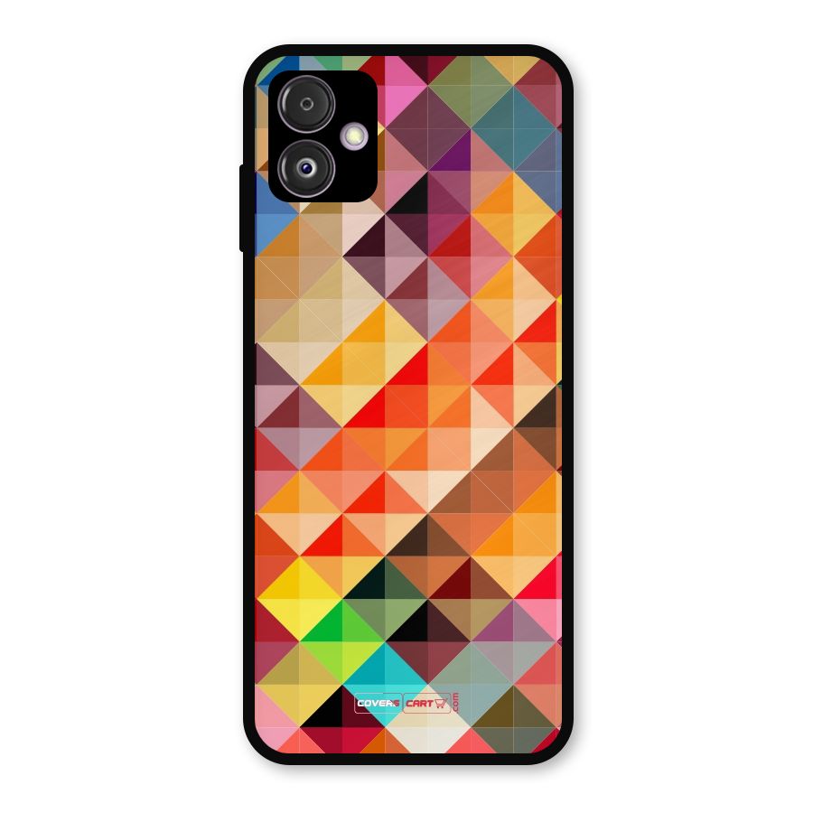 Colorful Cubes Metal Back Case for Galaxy F14