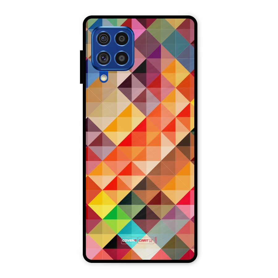 Colorful Cubes Metal Back Case for Galaxy F62