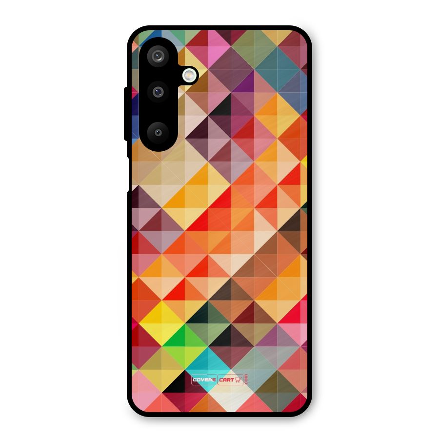 Colorful Cubes Metal Back Case for Galaxy M16