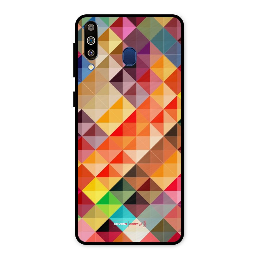 Colorful Cubes Metal Back Case for Galaxy M30
