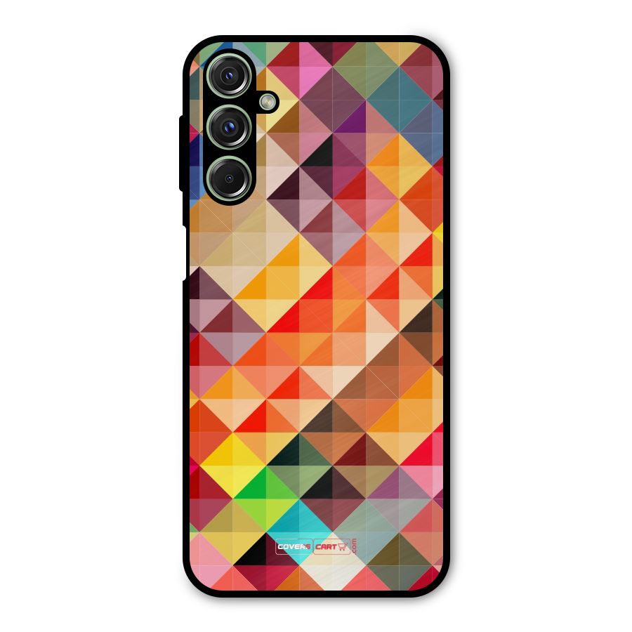 Colorful Cubes Metal Back Case for Galaxy M34