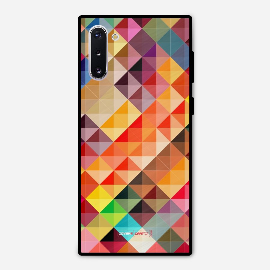 Colorful Cubes Metal Back Case for Galaxy Note 10