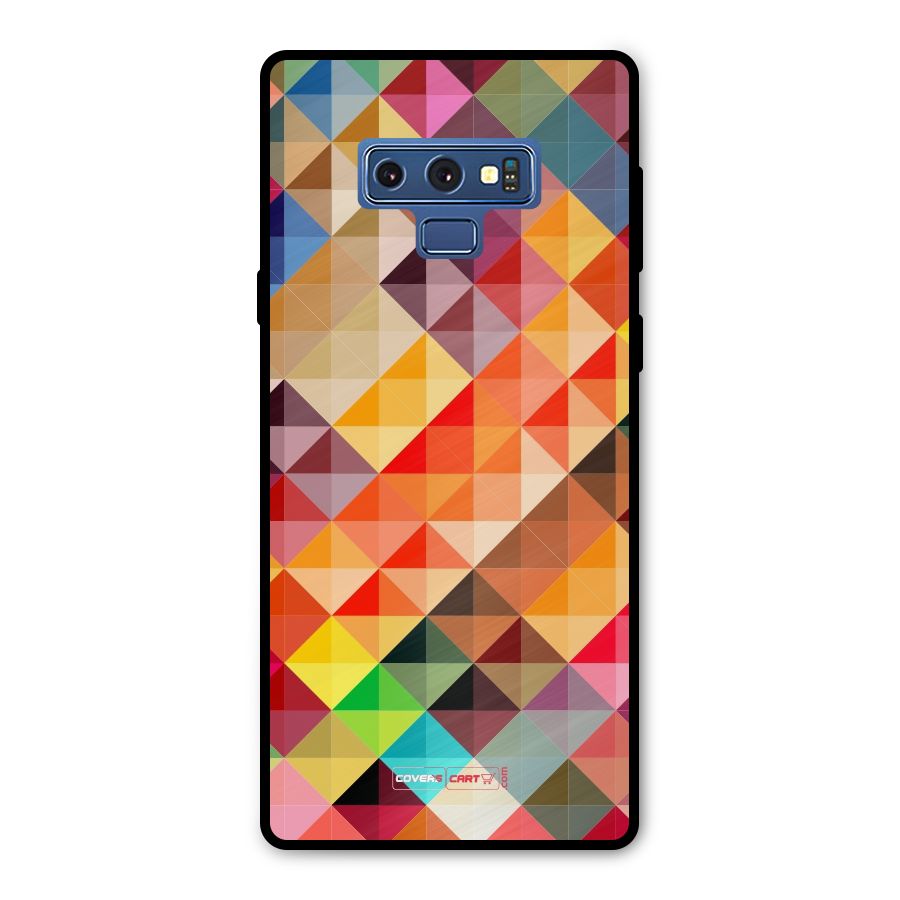 Colorful Cubes Metal Back Case for Galaxy Note 9