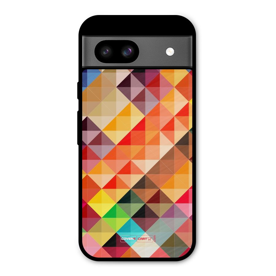 Colorful Cubes Metal Back Case for Google Pixel 8a