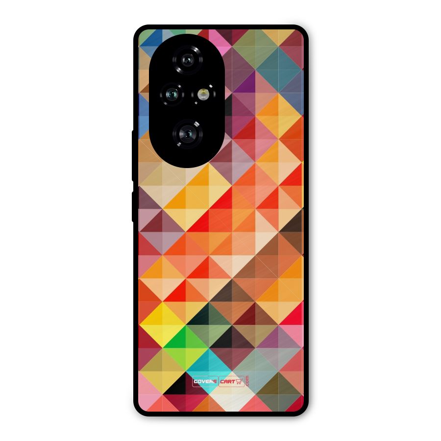 Colorful Cubes Metal Back Case for Honor 200 Pro