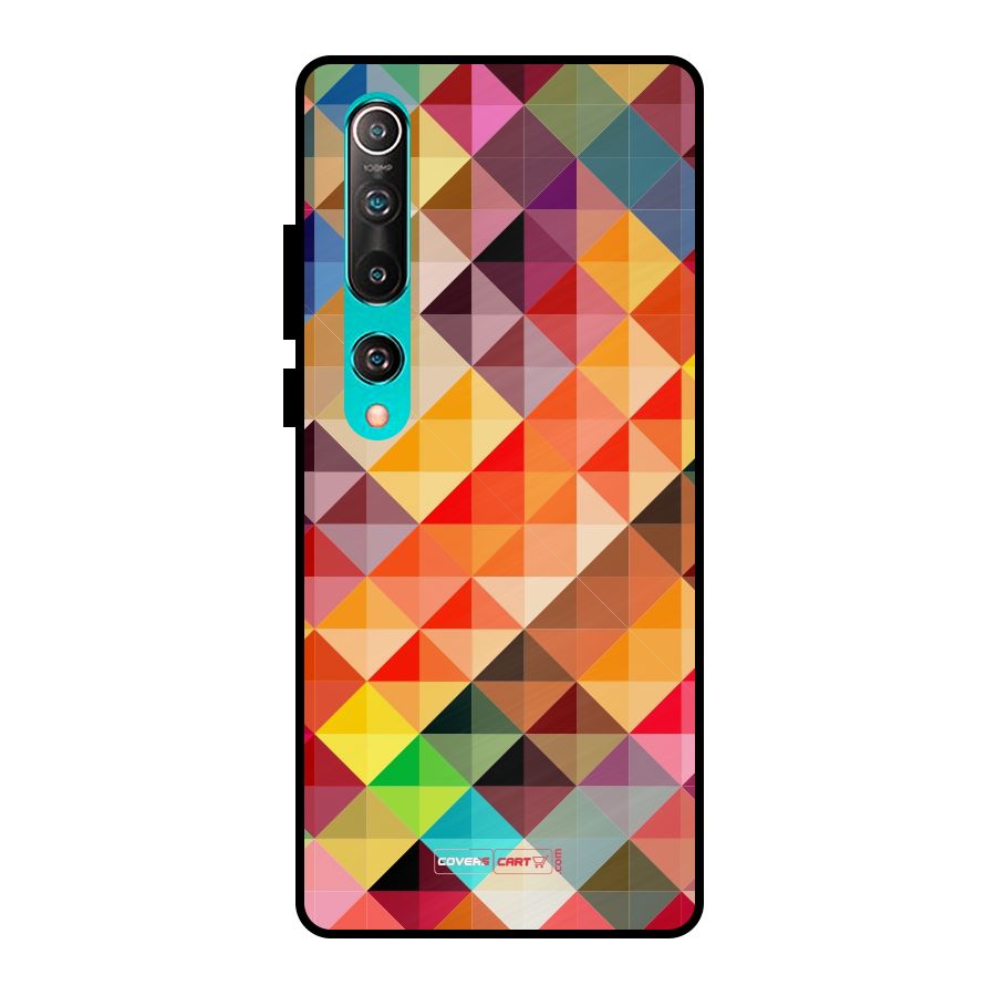 Colorful Cubes Metal Back Case for Mi 10