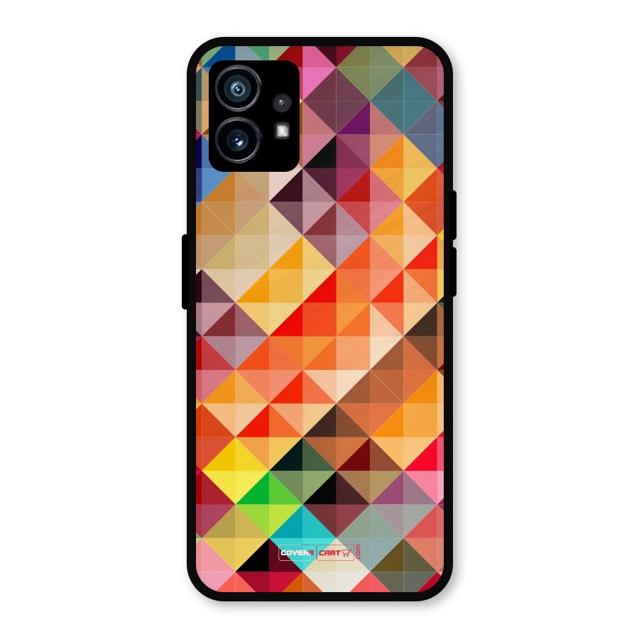 Colorful Cubes Metal Back Case for Nothing Phone 1