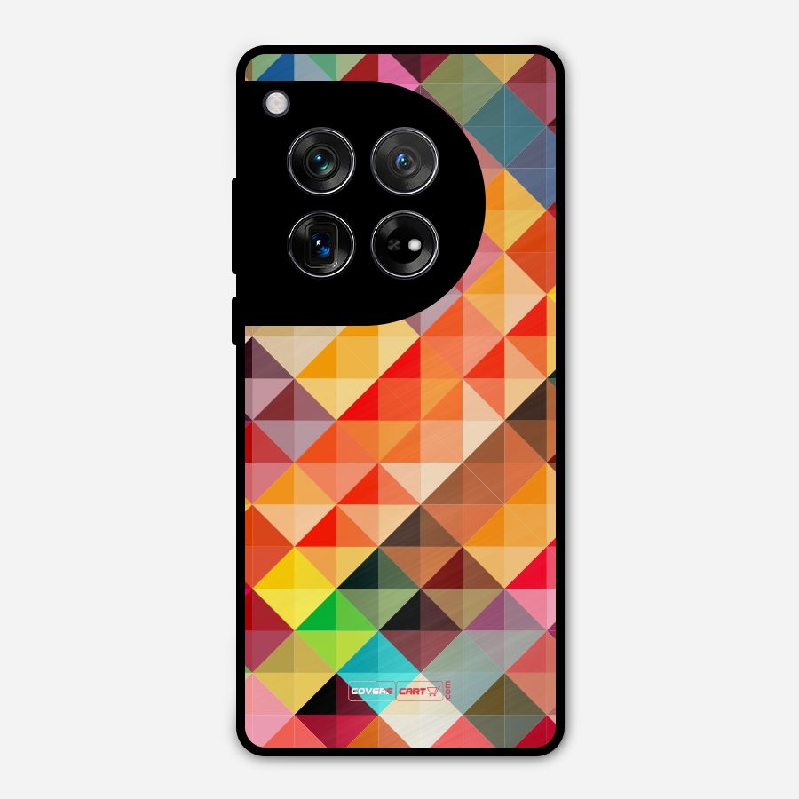 Colorful Cubes Metal Back Case for OnePlus 12