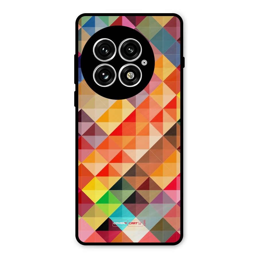 Colorful Cubes Metal Back Case for OnePlus 13