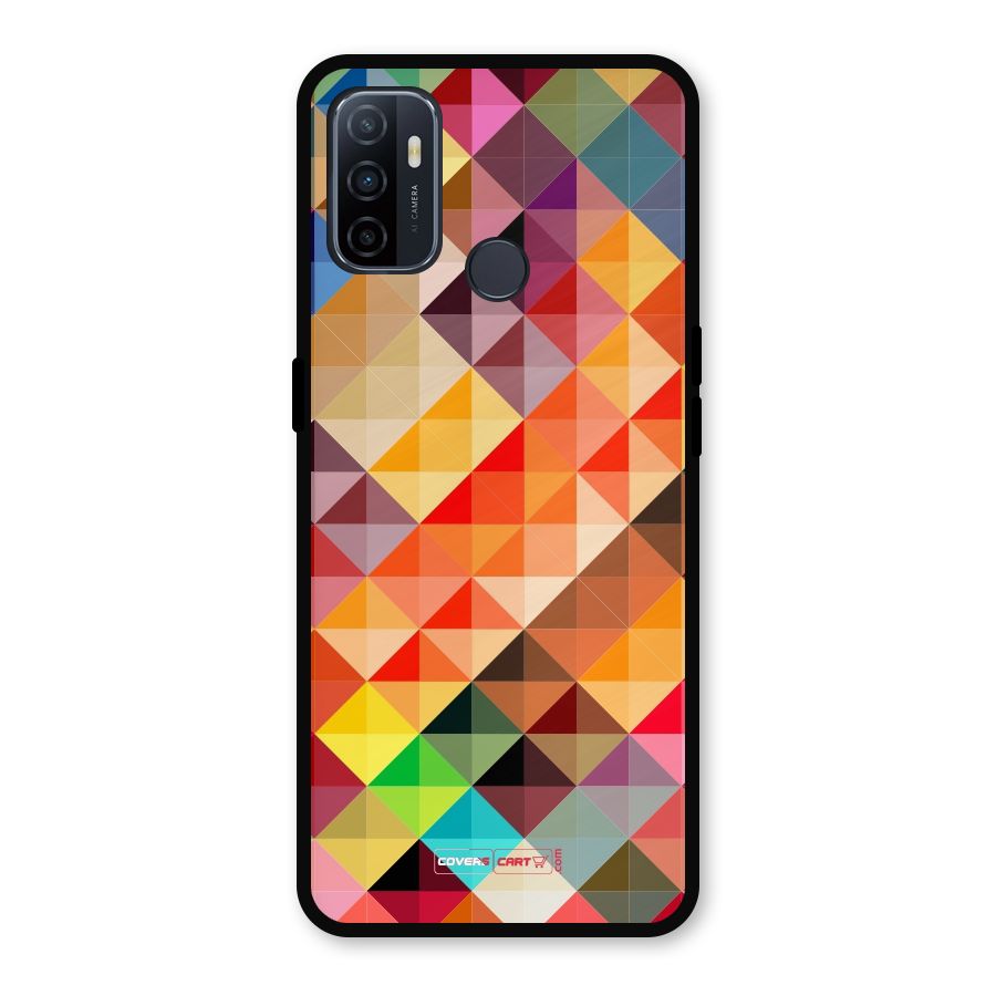 Colorful Cubes Metal Back Case for Oppo A53