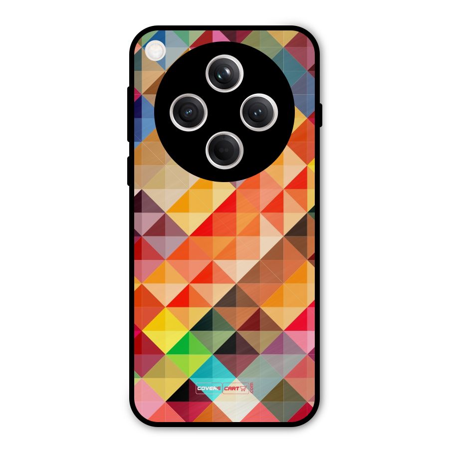 Colorful Cubes Metal Back Case for Oppo Find X8