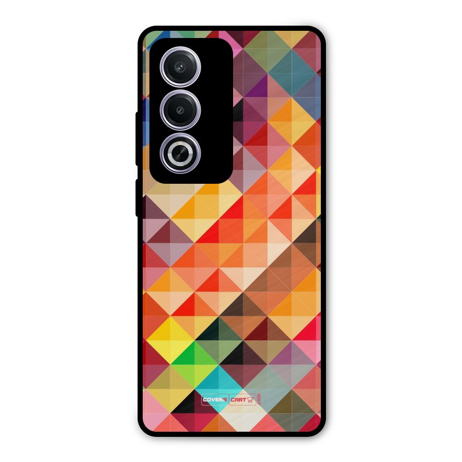 Colorful Cubes Metal Back Case for Oppo K12x