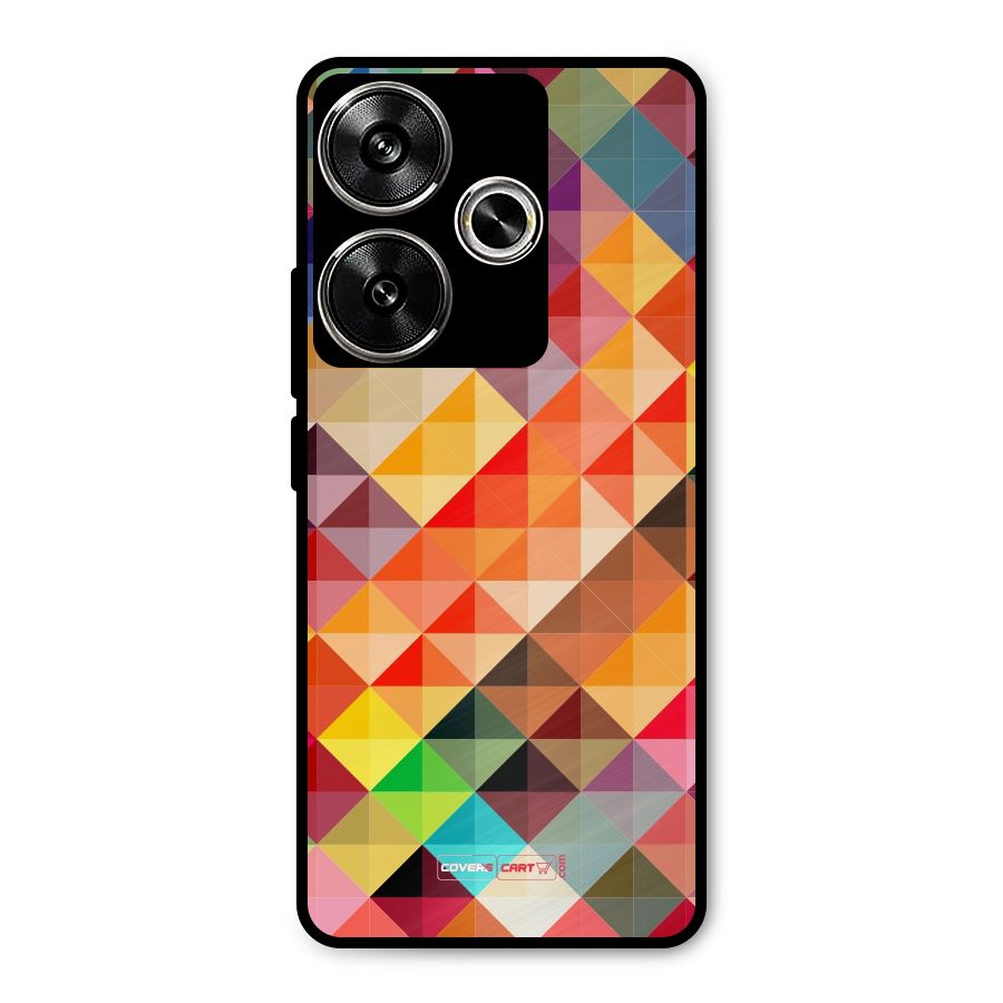 Colorful Cubes Metal Back Case for Poco F6