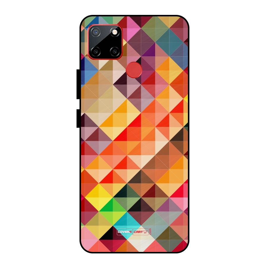 Colorful Cubes Metal Back Case for Realme C12