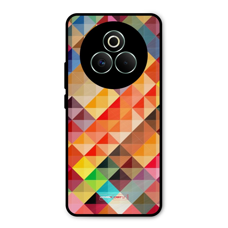 Colorful Cubes Metal Back Case for Realme P3 Pro