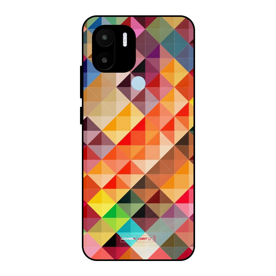 Colorful Cubes Metal Back Case for Redmi A1+