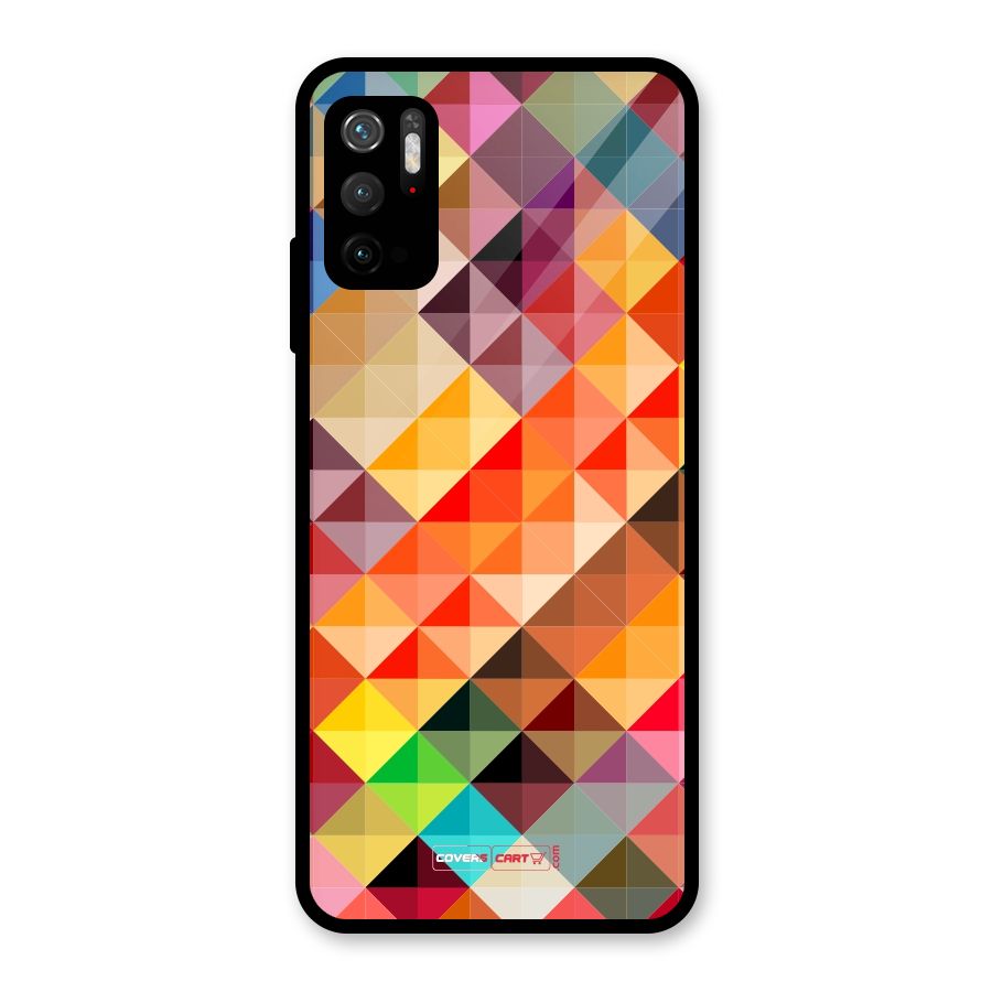 Colorful Cubes Metal Back Case for Redmi Note 10T 5G
