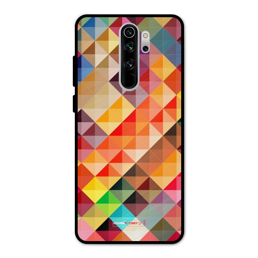 Colorful Cubes Metal Back Case for Redmi Note 8 Pro