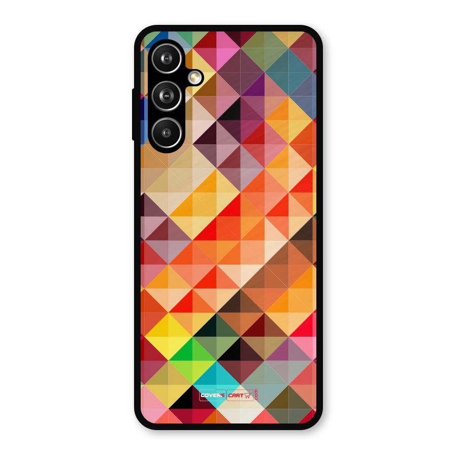 Colorful Cubes Metal Back Case for Samsung Galaxy M54