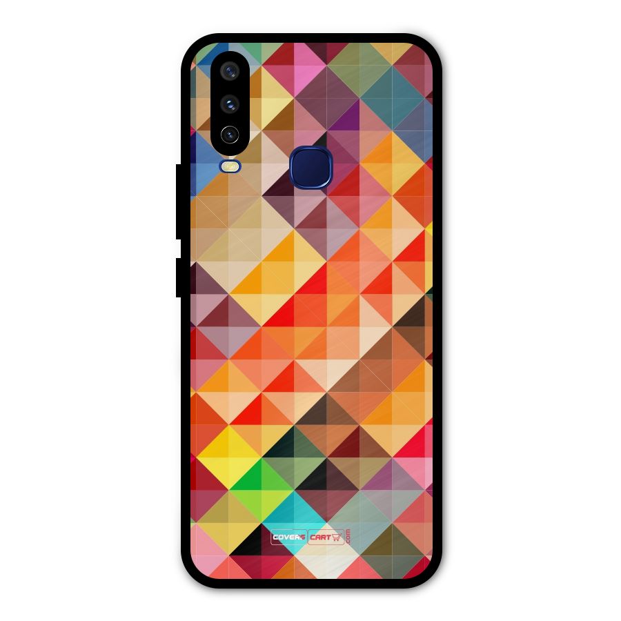 Colorful Cubes Metal Back Case for Vivo Y15