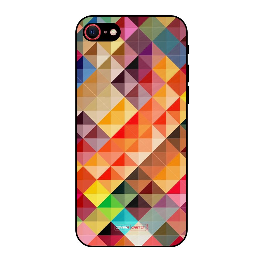 Colorful Cubes Metal Back Case for iPhone 7