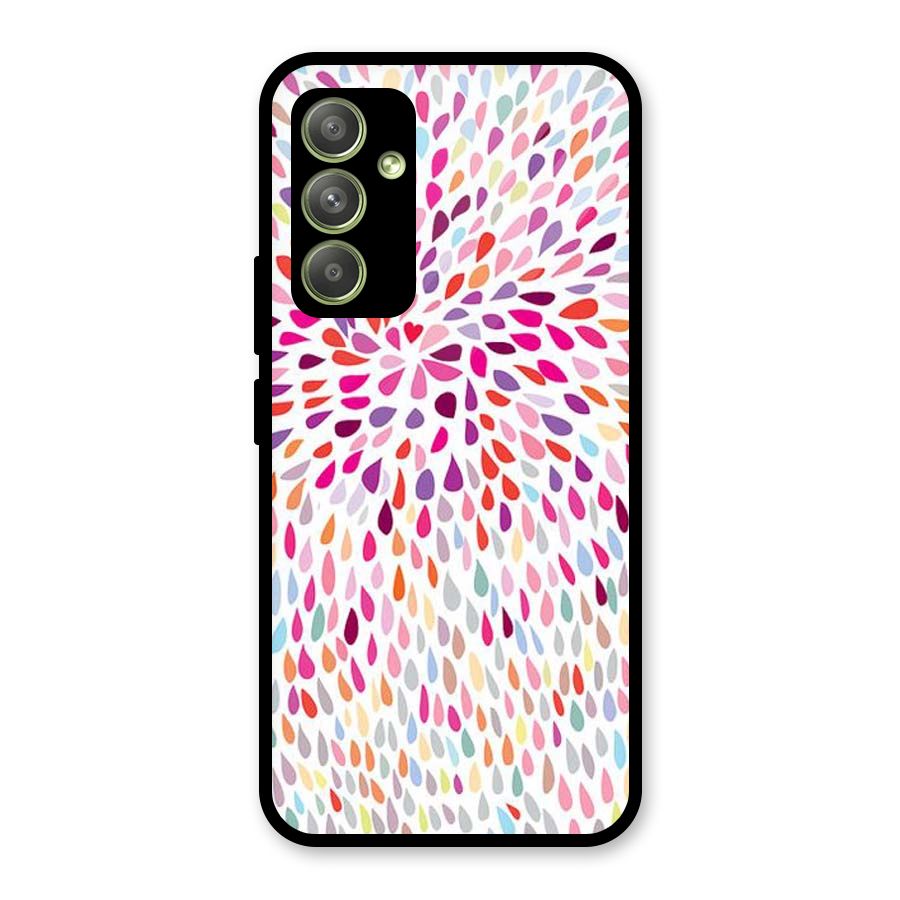 Colorful Decorative Pattern Glass Back Case for Galaxy A54