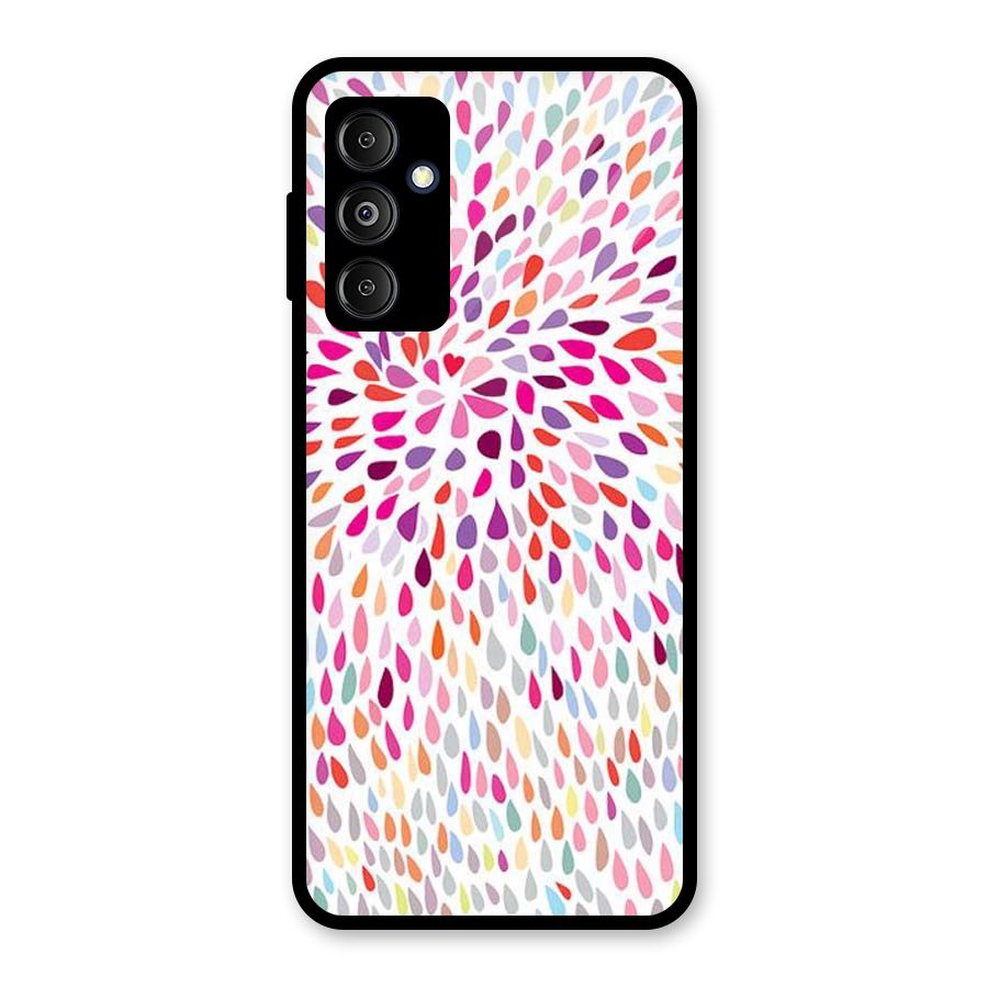 Colorful Decorative Pattern Glass Back Case for Galaxy M14 5G