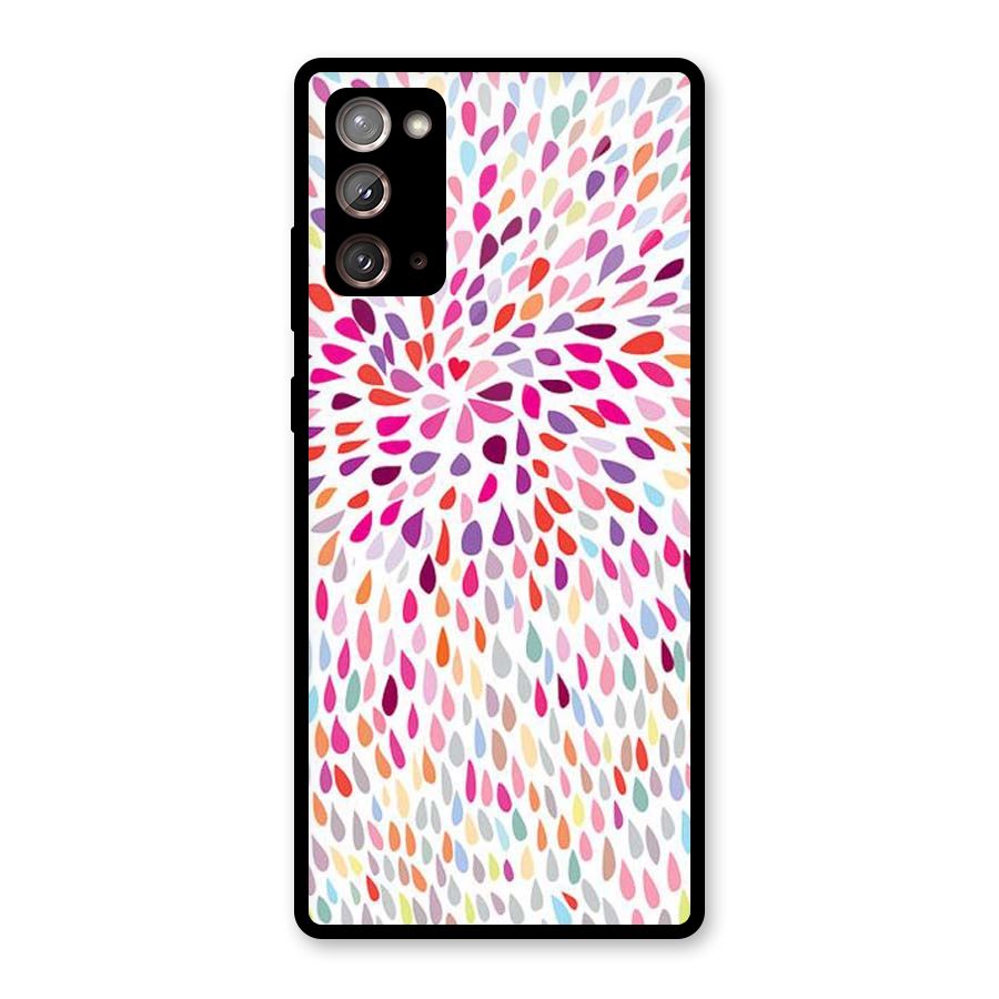 Colorful Decorative Pattern Glass Back Case for Galaxy Note 20