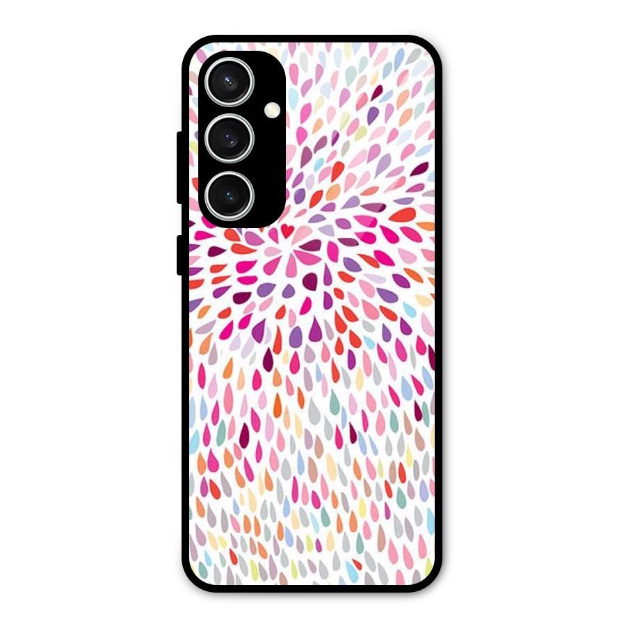 Colorful Decorative Pattern Glass Back Case for Galaxy S23 FE