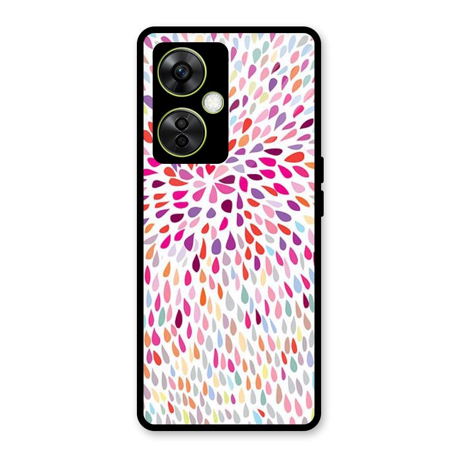 Colorful Decorative Pattern Glass Back Case for OnePlus Nord CE 3 Lite