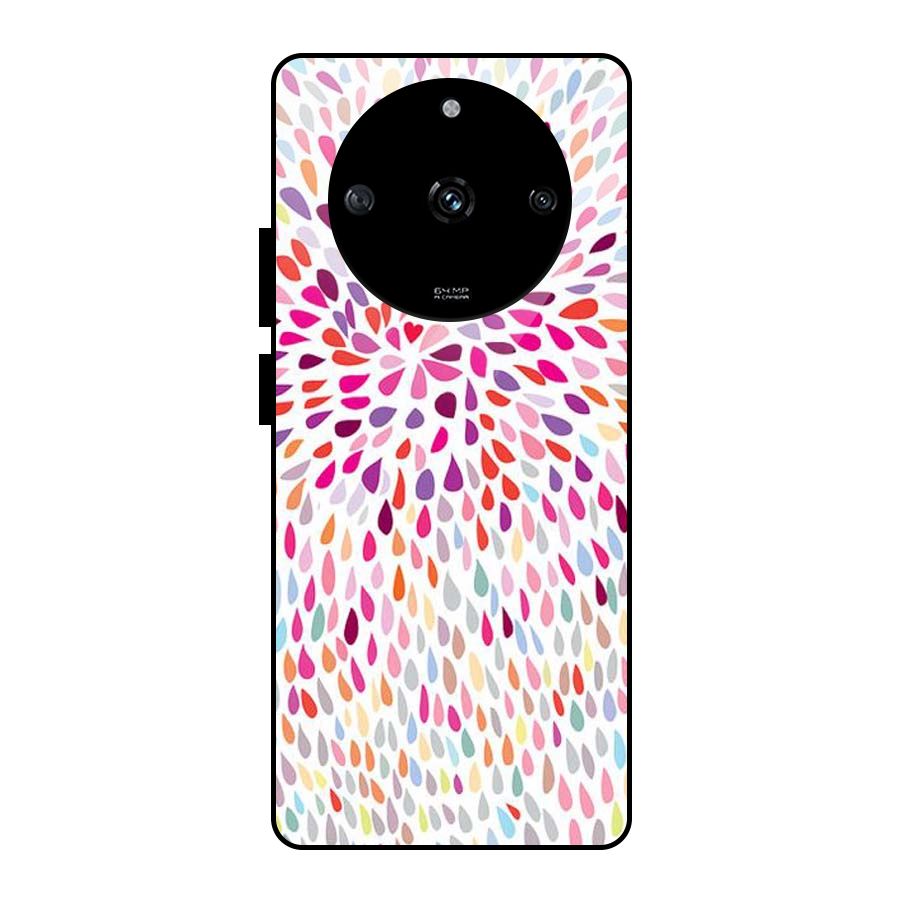 Colorful Decorative Pattern Glass Back Case for Realme Narzo 60 5G