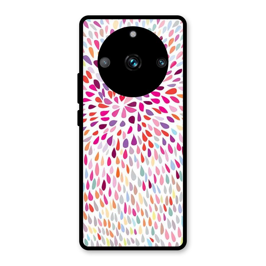 Colorful Decorative Pattern Glass Back Case for Realme Narzo 60 Pro