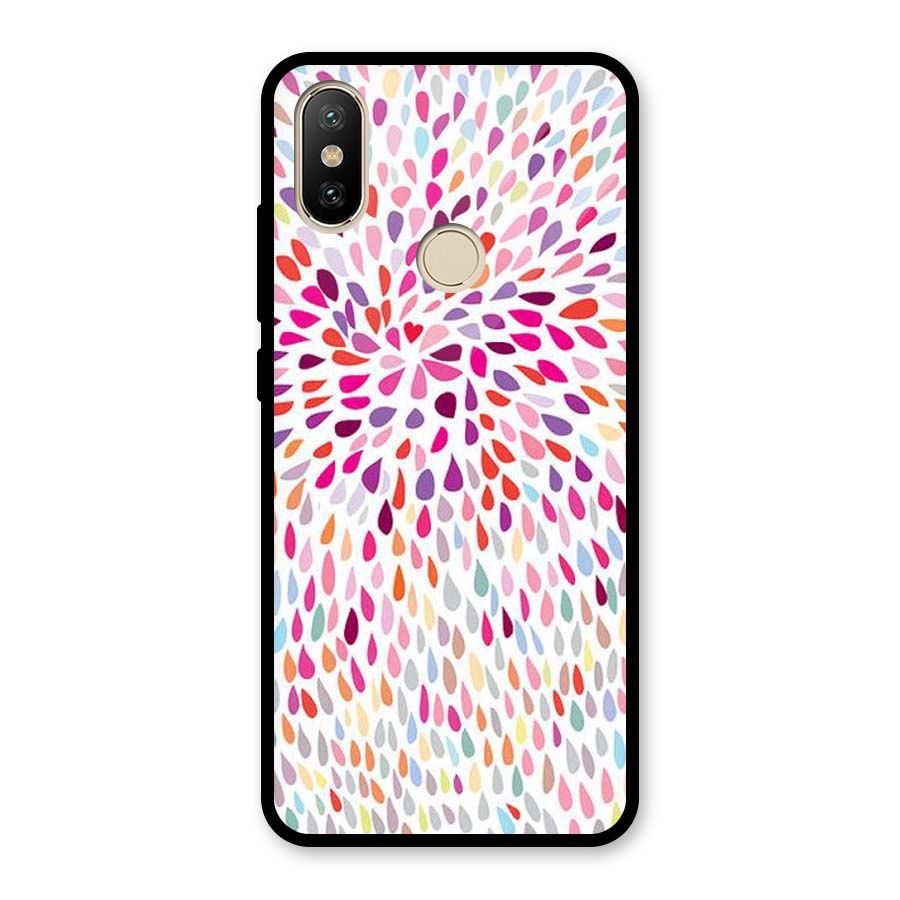 Colorful Decorative Pattern Glass Back Case for Redmi A2