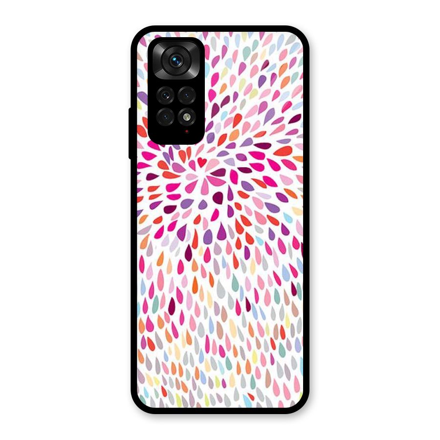 Colorful Decorative Pattern Glass Back Case for Redmi Note 11S