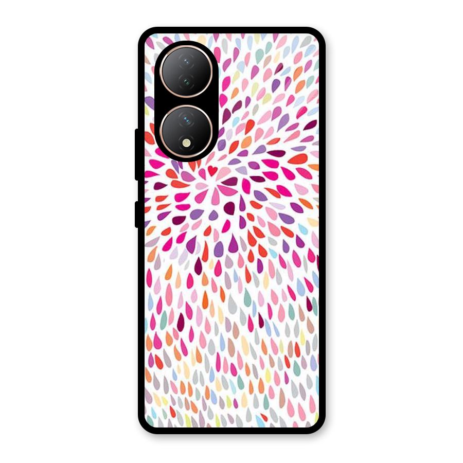 Colorful Decorative Pattern Glass Back Case for Vivo Y100A