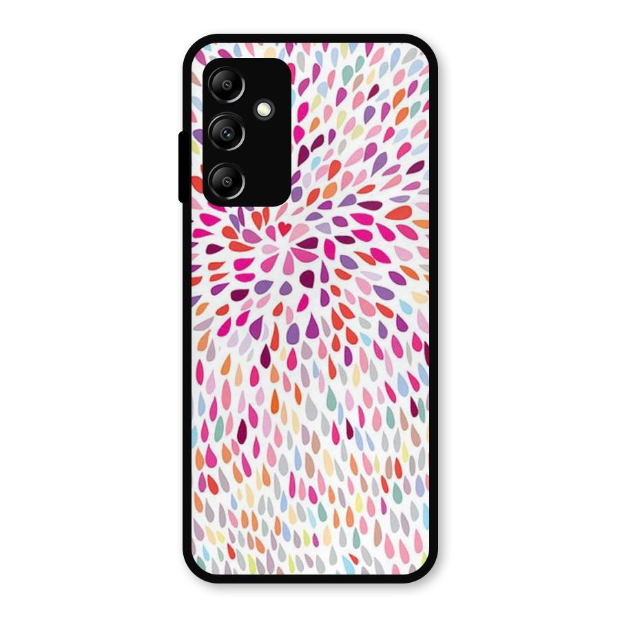 Colorful Decorative Pattern Metal Back Case for Galaxy A14 5G