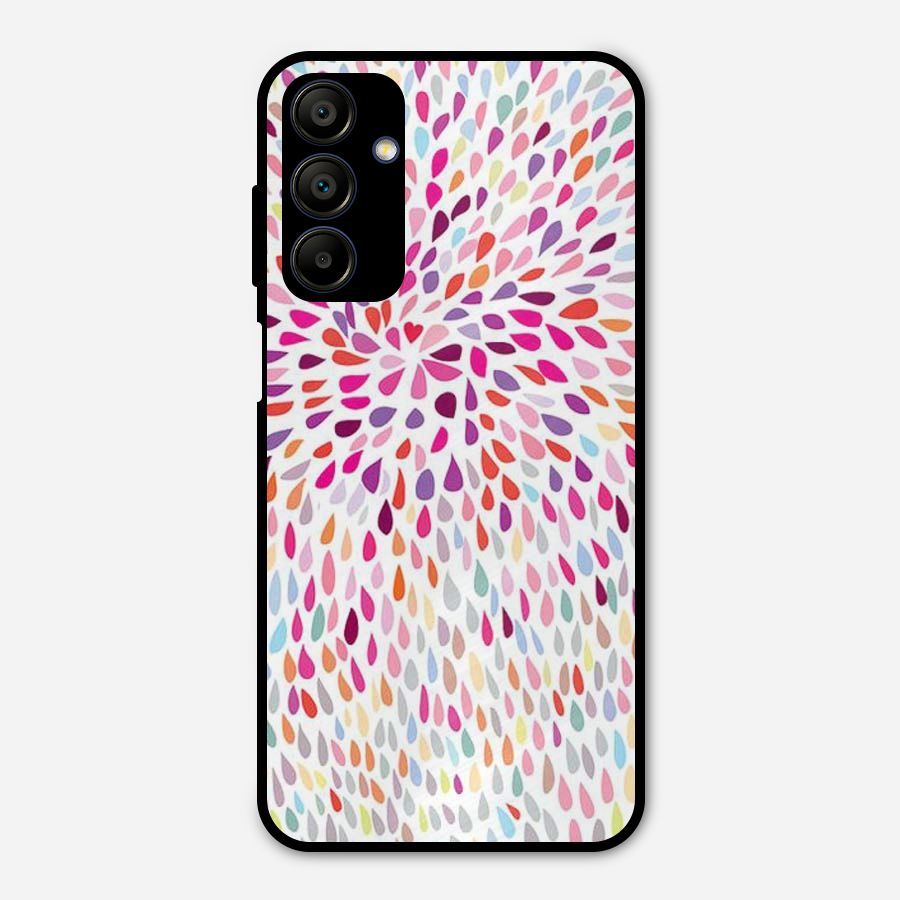 Colorful Decorative Pattern Metal Back Case for Galaxy A15 5G