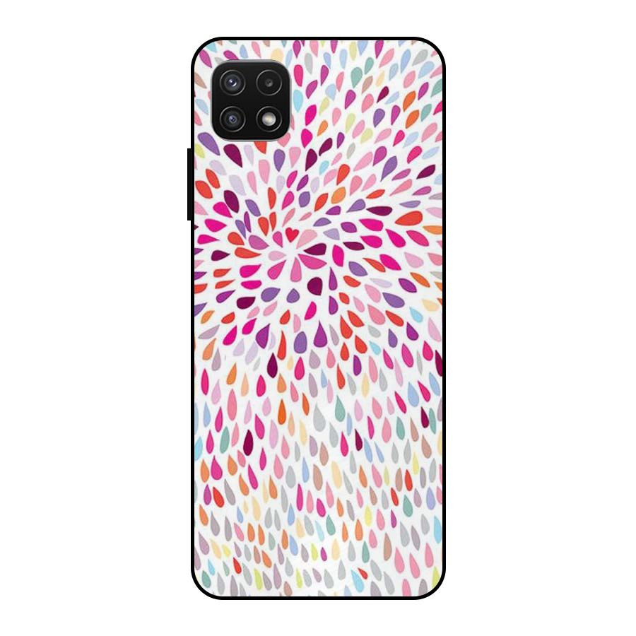 Colorful Decorative Pattern Metal Back Case for Galaxy A22 5G