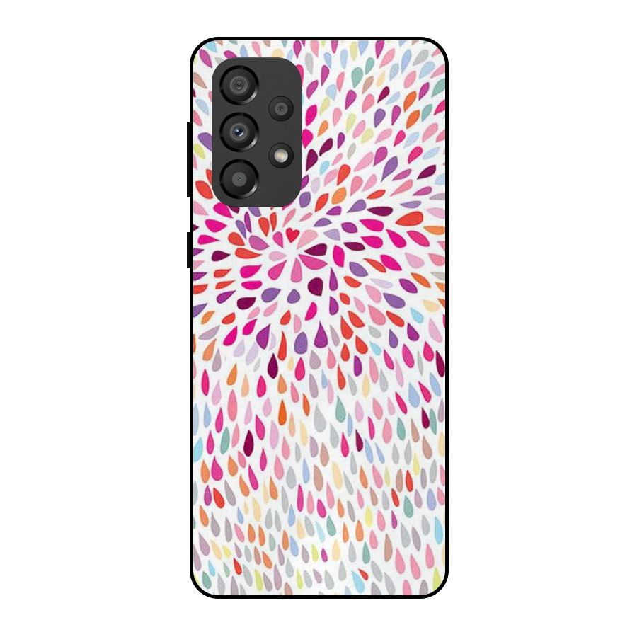 Colorful Decorative Pattern Metal Back Case for Galaxy A33 5G
