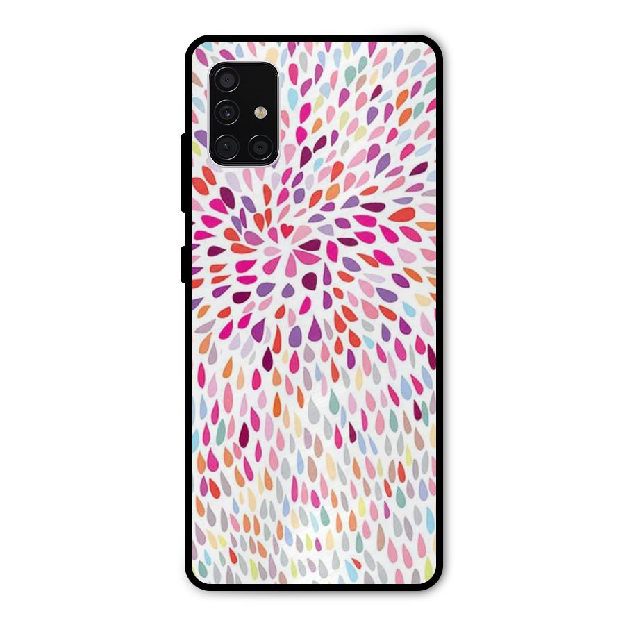 Colorful Decorative Pattern Metal Back Case for Galaxy A51