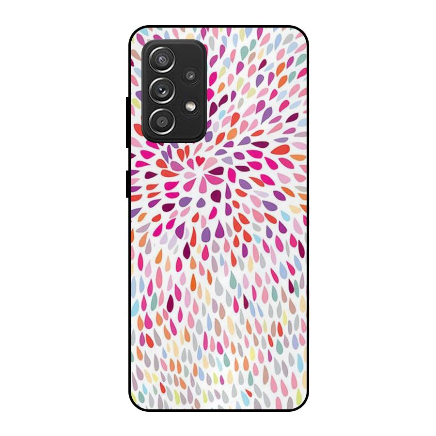Colorful Decorative Pattern Metal Back Case for Galaxy A52s 5G