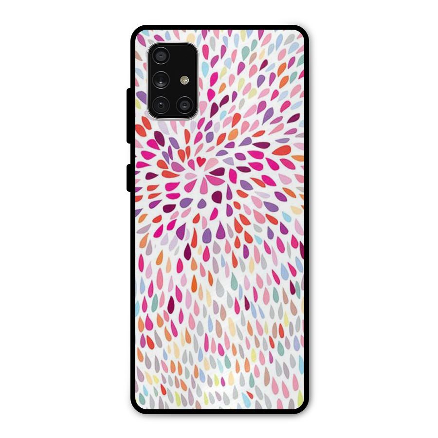 Colorful Decorative Pattern Metal Back Case for Galaxy A71