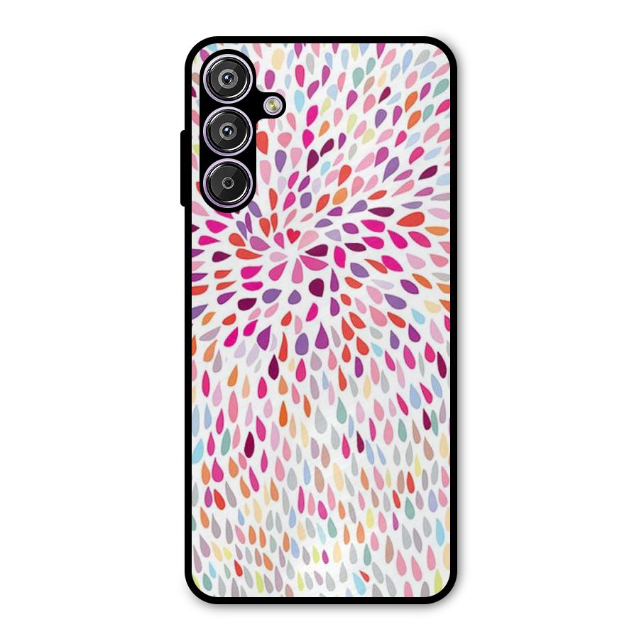 Colorful Decorative Pattern Metal Back Case for Galaxy M15