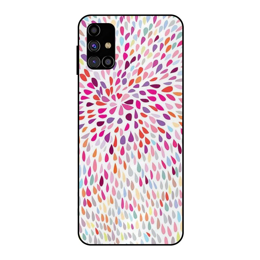 Colorful Decorative Pattern Metal Back Case for Galaxy M31s