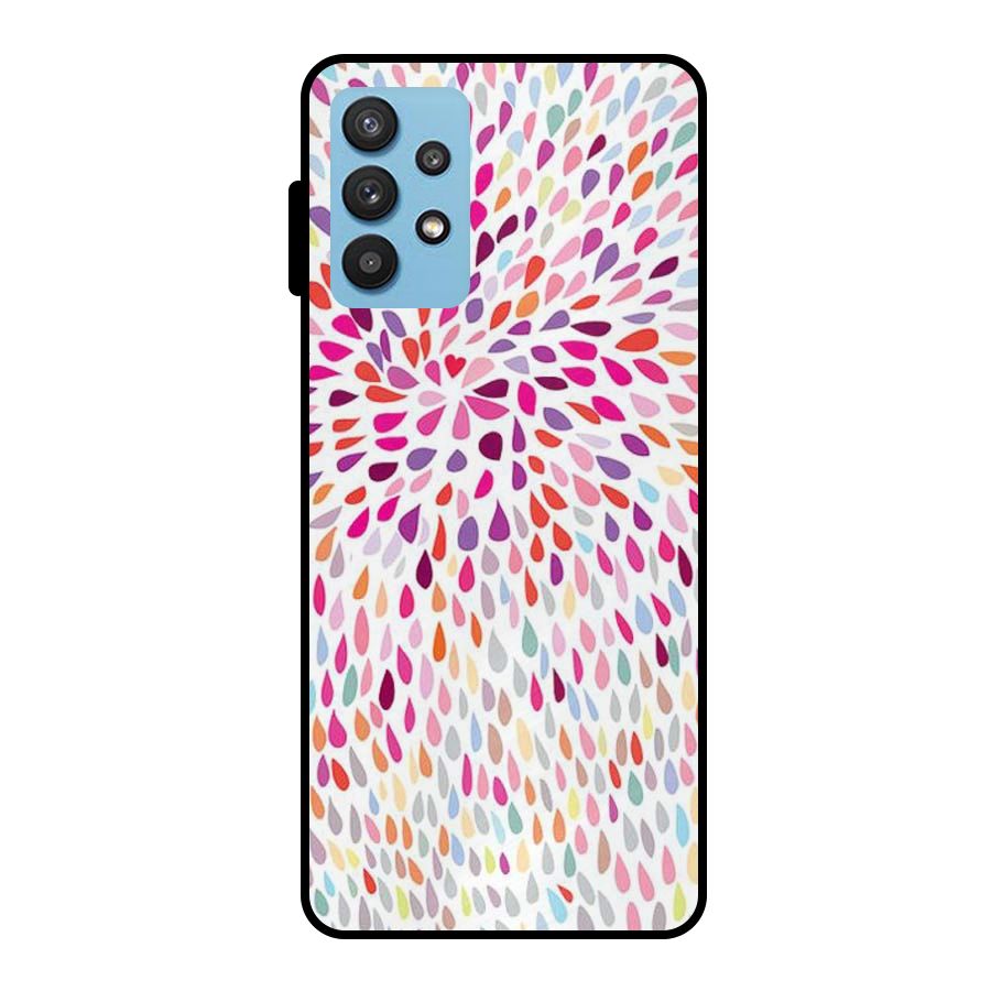 Colorful Decorative Pattern Metal Back Case for Galaxy M32 5G