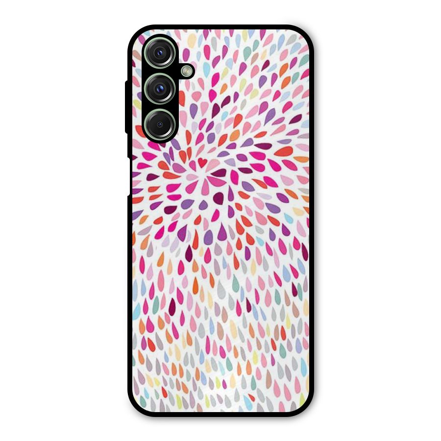 Colorful Decorative Pattern Metal Back Case for Galaxy M34