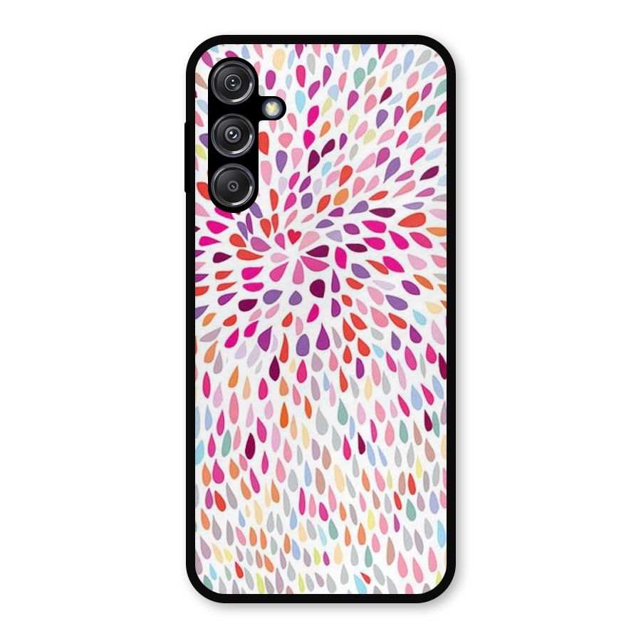 Colorful Decorative Pattern Metal Back Case for Galaxy M34 5G