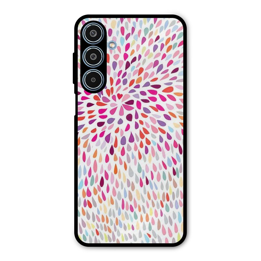 Colorful Decorative Pattern Metal Back Case for Galaxy M35