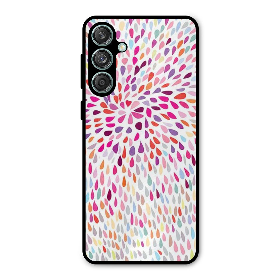 Colorful Decorative Pattern Metal Back Case for Galaxy M55 5G